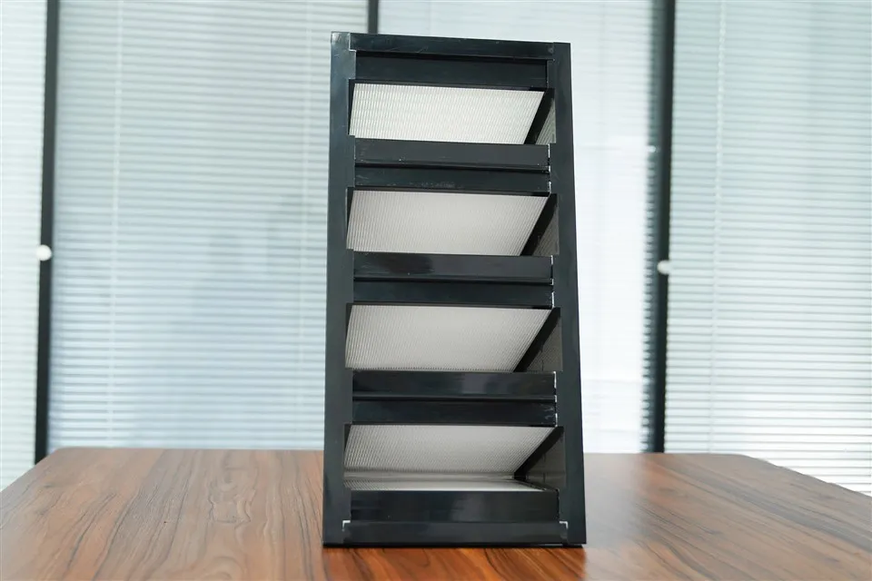 Veľkoobjemový vysokoúčinný ABS rám W Typ V Tvar Vzduchový filter pre čisté priestory