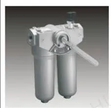 Potrubný filter s dvoma kazetami